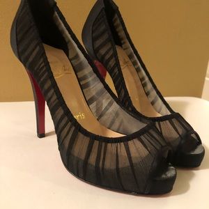 Christian Louboutin Black Ambrosina Pumps